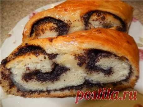 Сочный маковый рулет : Выпечка сладкая