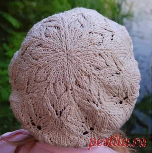 Ажурный берет для девочки