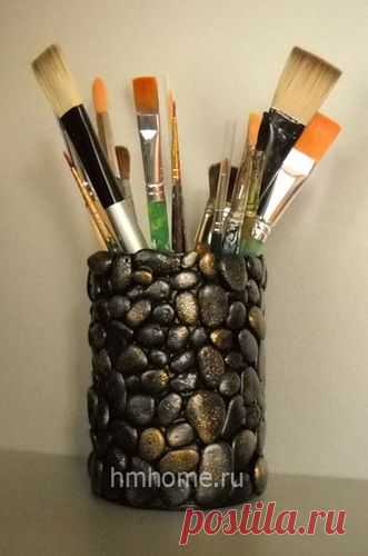 Шикарная подставка для ручек, карандашей. МК