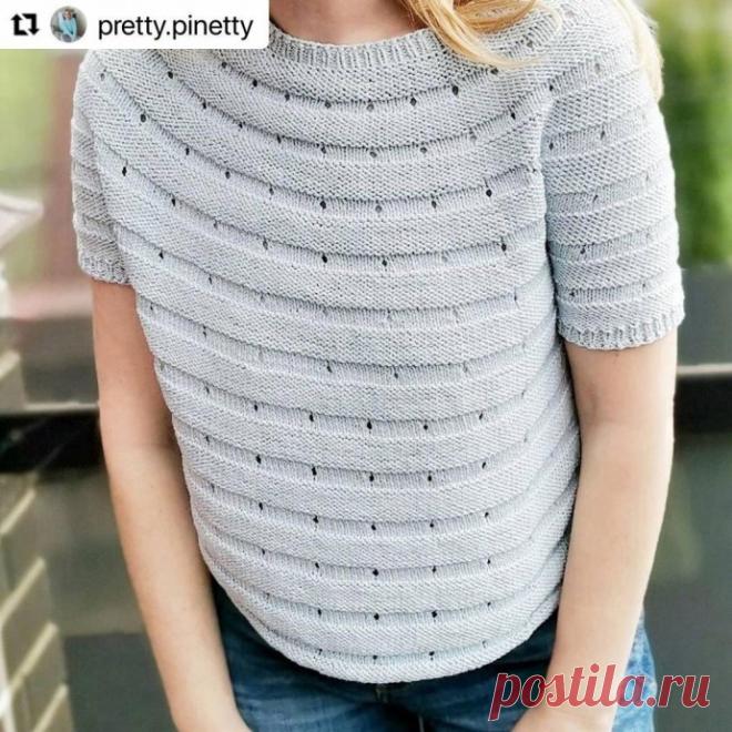 Футболка спицами