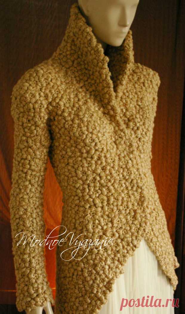 Цветочный каракуль крючком - Crochet - Modnoe Vyazanie