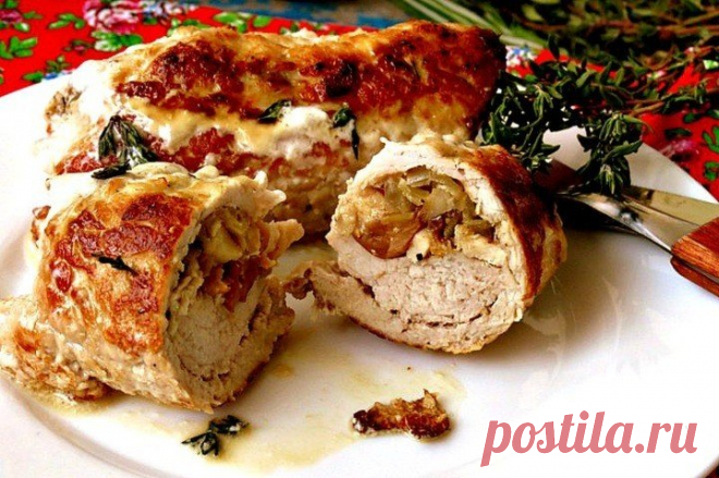 Мясные крученики с опятами — Фактор Вкуса