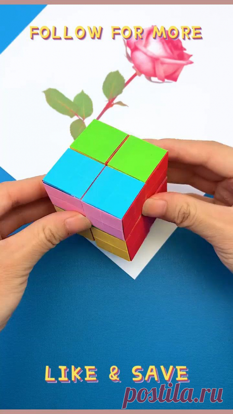 Пин содержит это изображение: Simple Magic Cube Crafts for Toddlers That They Can Actually Do