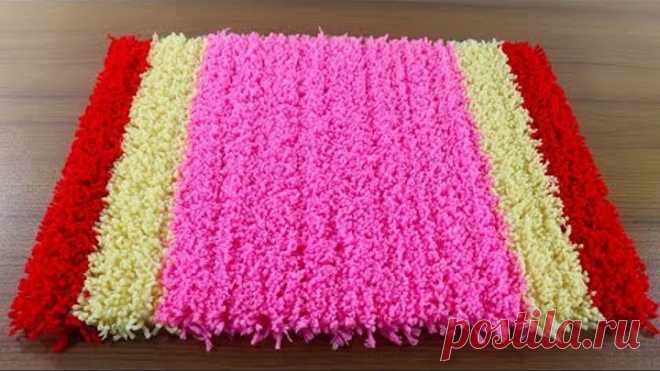 🚲উলের সুতা দিয়ে অসাম পাপোশ আইডিয়া 💙 Make Awesome Doormat With Woolen Threads 💚