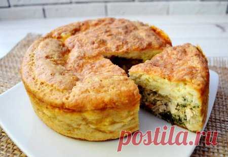Пирог с грибами и курицей | Краше Всех