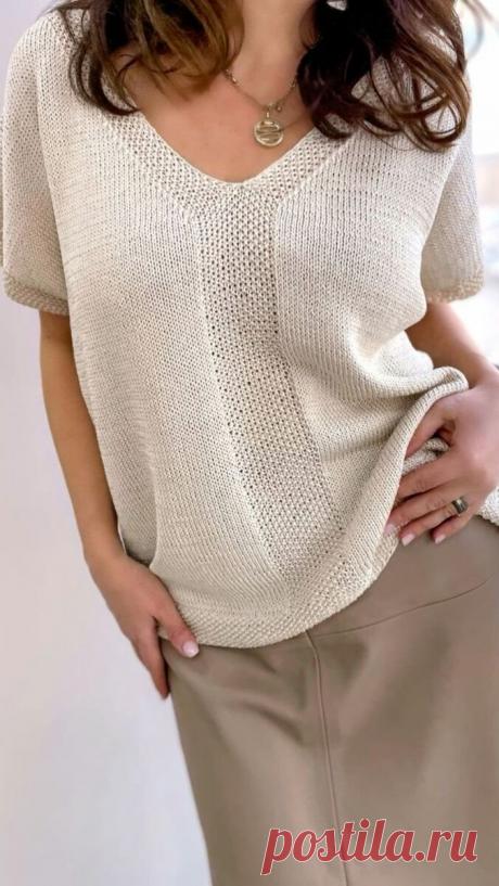 Легкие летние топы из хлопковой пряжи, которые можно связать без подробного описания. Идеи для вдохновения. | Юлия Жданова | Дзен