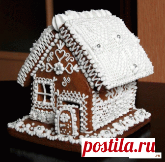 Рождественские пряничные домики _ Рецепт _ Шаблон