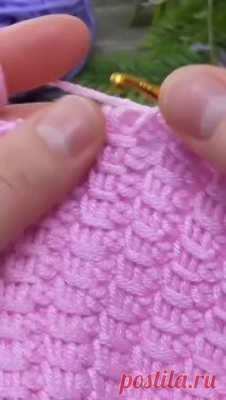 Залипательный видео урок по вязанию 🧶 Тунисским крючком 👏Красиво и просто! #вязание  светольда батьковна обманщица