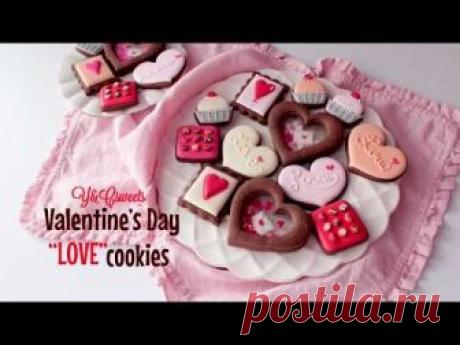 【 Valentine's day LOVE cookies 】シャカシャカクッキー入り＊バレンタインアイシングクッキー