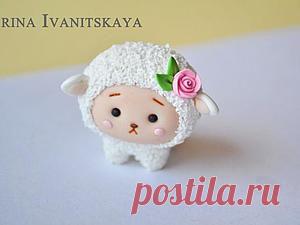 Видео мастер-класс: украшаем ручку "Белая овечка" - Ярмарка Мастеров - ручная работа, handmade