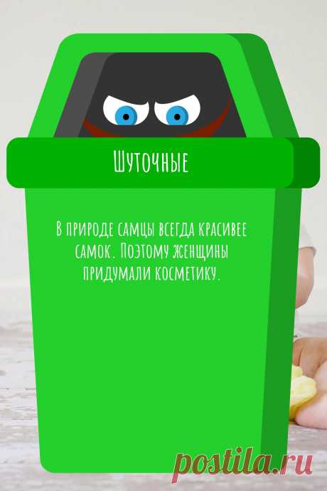 Цитата про «Шуточные» — В природе самцы всегда красивее самок. Поэтому…