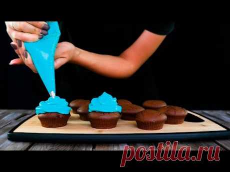 Вкусные рецепты. ГОСТИ АХНУТ ОТ ВОСТОРГА — КАПКЕЙКИ ТИФФАНИ — Шоколадные маффины с нежнейшим кремом чиз