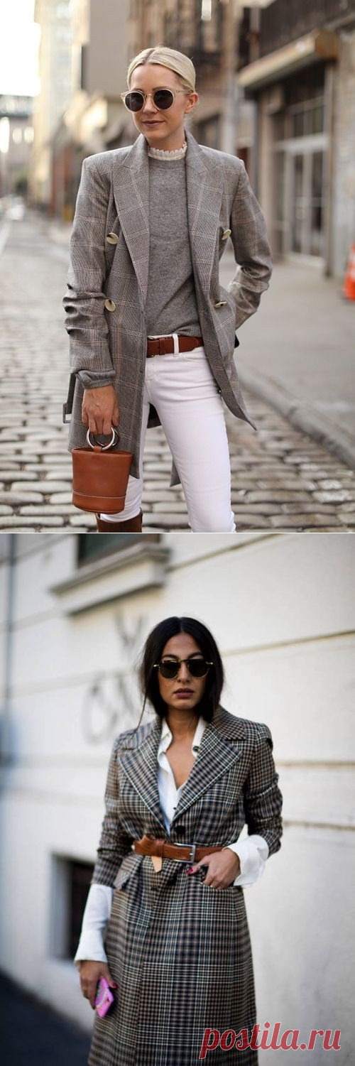 Клетчатые жакеты для стильного образа — Модно / Nemodno
