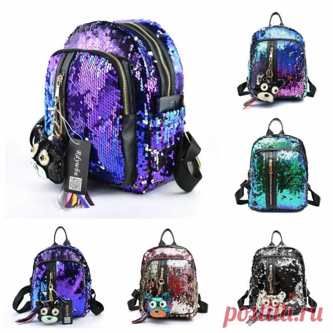 Прикольный маленький рюкзак из пайеток / Shopperali.ru