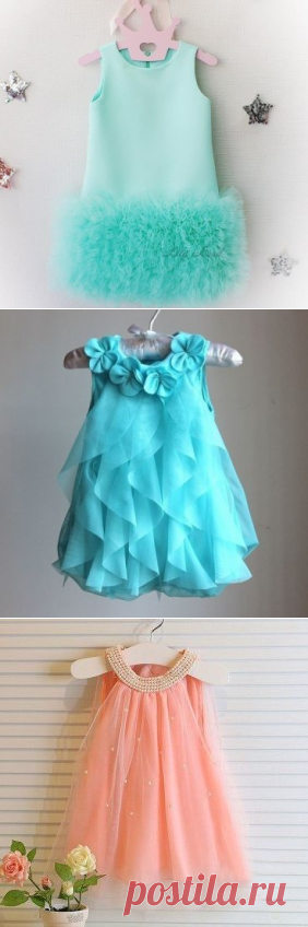 Потрясающе воздушные платья для вашей малышки | Калейдоскоп Рукоделия