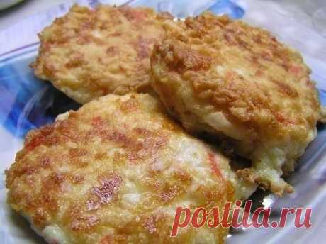 Котлетки из крабовых палочек