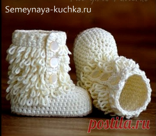 Пинетки КРЮЧКОМ (80 моделей + схемы вязания). | Семейная Кучка