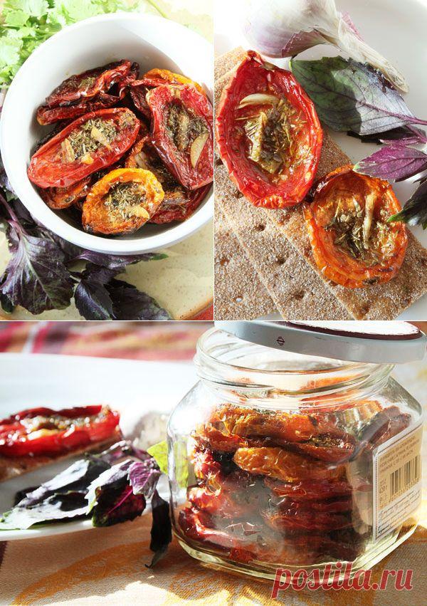 Простой способ приготовления вяленых томатов в домашних условиях — Вкусные рецепты