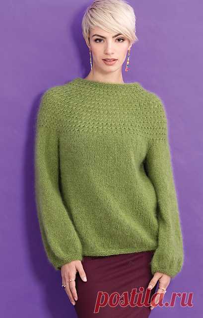 Ravelry: # 14 Узор Yoke Pattern Пуловер от Yoko Hatta (風 工房)