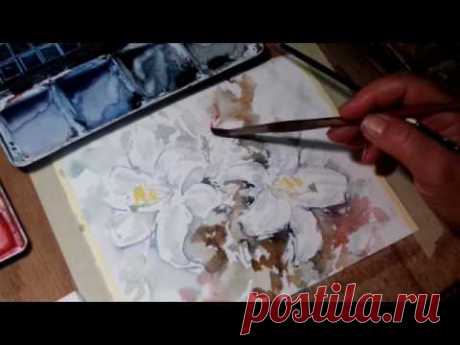 Hedwig's Art Lilies watercolor