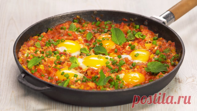 Менемен. Турецкая яичница с овощами