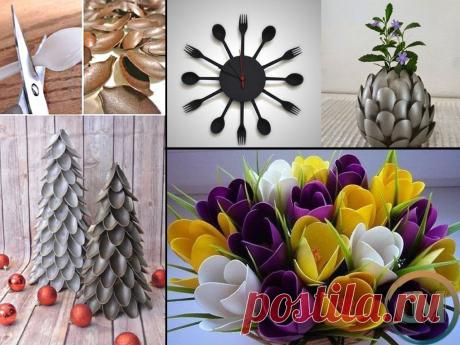 Поделки из пластиковых ложек — Сделай сам, идеи для творчества - DIY Ideas