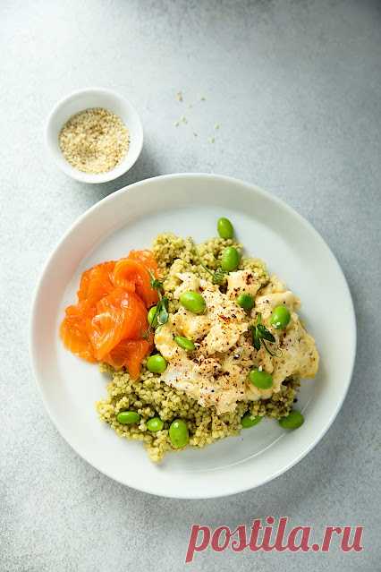 Кускус со скрэмблом и лососем: maria_kitchen — ЖЖ
