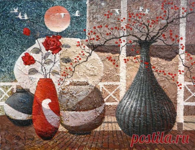 Мои цветы не поднялись высоко...~ Художник Joo Seok Ju