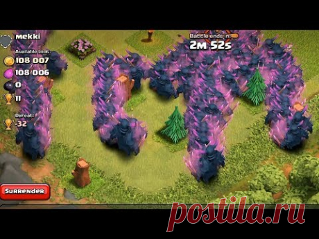 Clash of clans - PEKKA RAID 300 level 5 (Mass gameplay) - YouTube