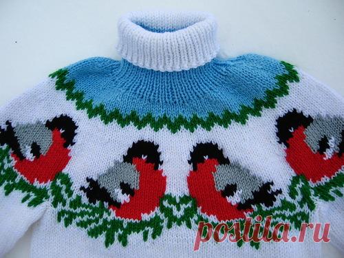 Вязаный детский свитер | Вяжем с Лана Ви