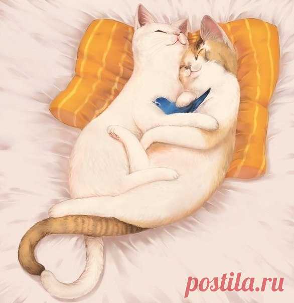 Не забывайте обниматься - это сделает день лучше! Доброе утро!