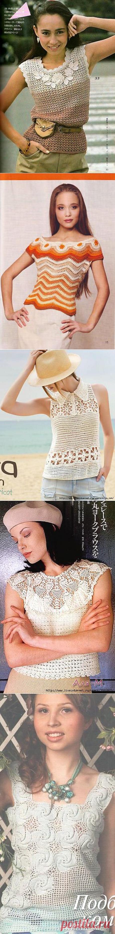 Топы крючком. Подборка