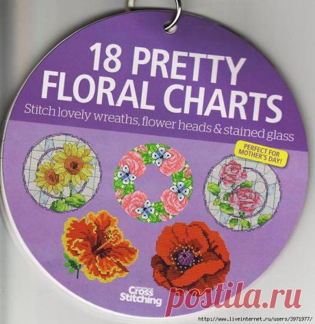 Цветочные миниатюры в кружочках