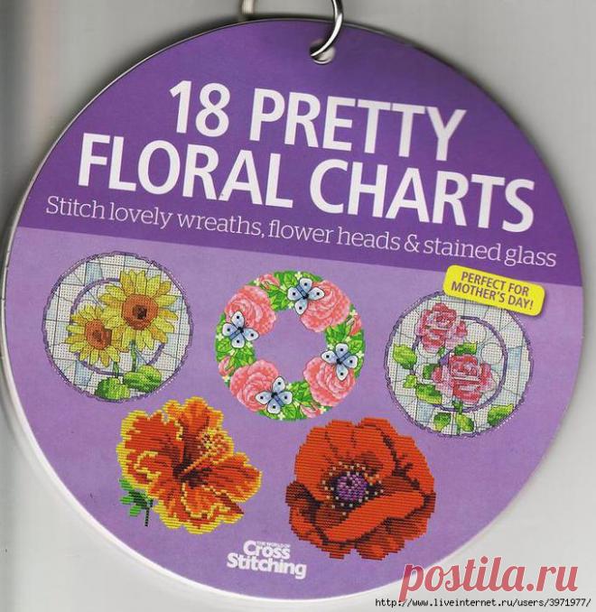 Цветочные миниатюры в кружочках