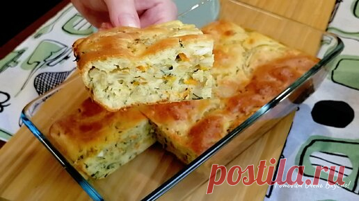 Любимый ленивый пирог с капустой и яйцом. Быстро и вкусно | ГОТОВИМ очень ВКУСНО | Дзен