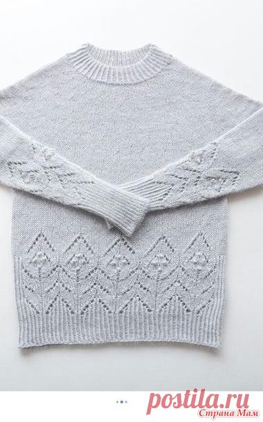 . Пуловер Magnolia. Вяжем вместе онлайн - Вязание - Страна Мам