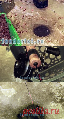 Зимний фидер со льда. Оснастка для фидера со льда - Ловля на фидер