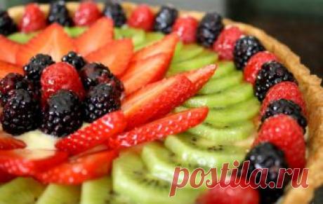 Открытый фруктовый пирог / Пироги и пирожки / TVCook: пошаговые рецепты c фото