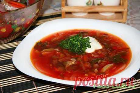 Борщ со свекольной ботвой / Горячие супы / Кулинарные рецепты - Фуд-клаб.ру