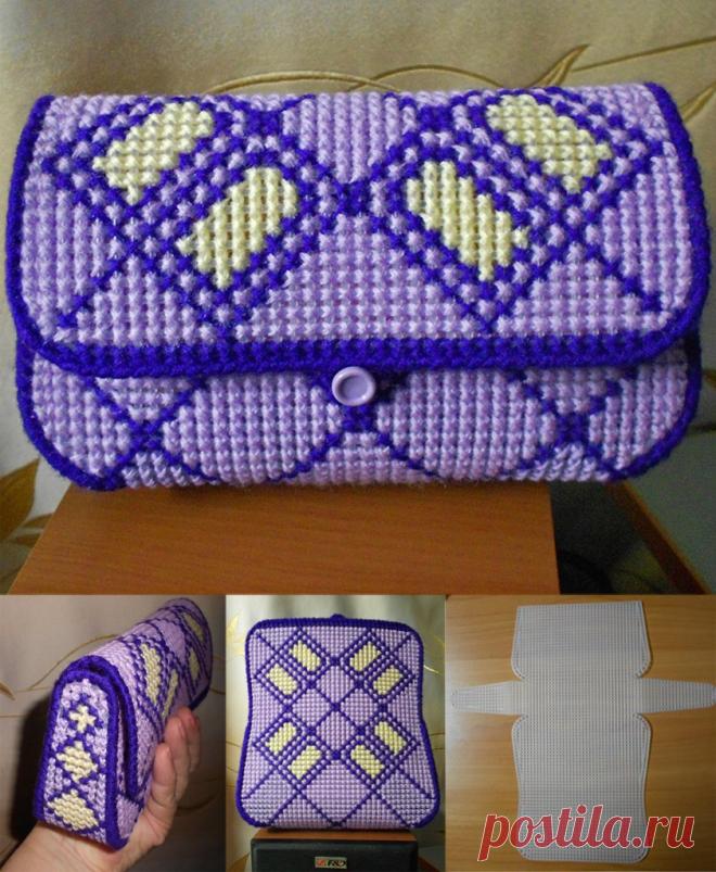 Сумка из пластиковой канвы. Мастер-класс | Домохозяйка