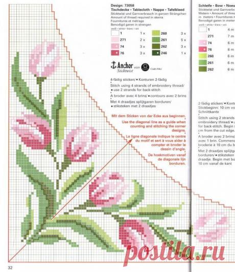 вышивание крестиком цветы - Поиск в Google