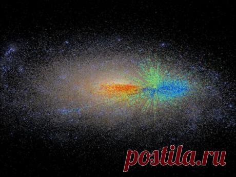 Карта Млечного Пути по возрасту звезд - красных гигантов | АСТРОновости