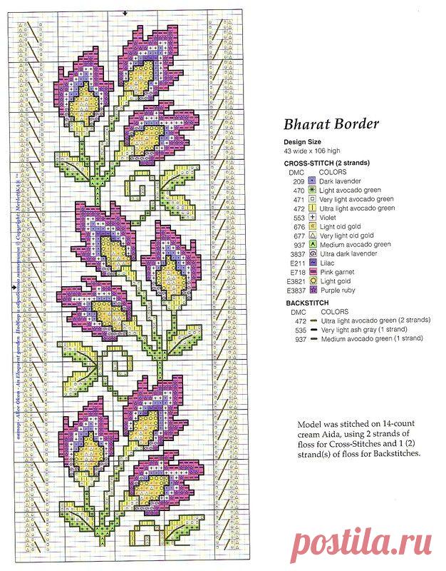 Вышивка крестом - 12 цветочных схем в хорошем качестве.
