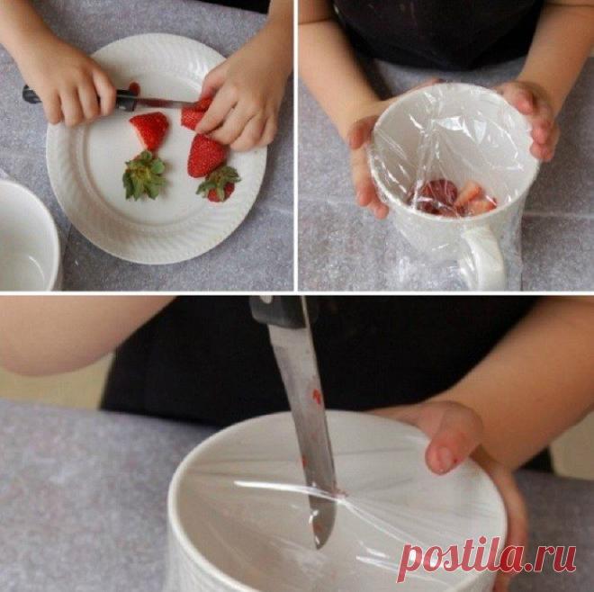 Гениально: вот как можно использовать обычную пищевую пленку! / Как сэкономить
