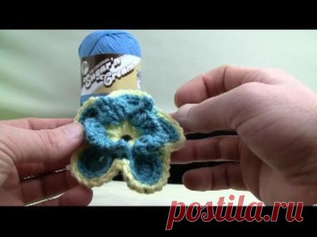How To Crochet Pansy Flower - Lily Sugar'N Cream Pattern