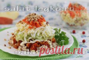 Салат с курагой и курицей
