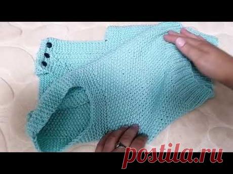 жилетка на ребёнка 2-3 года, спицами