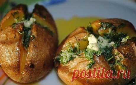Запеченный картофель в мундире – Вкусные Рецепты