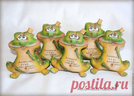 Купить Лягухи позитивные - зеленый, лягушка, лягушка игрушка, кофейные позитивчики, позитив, кофейная игрушка