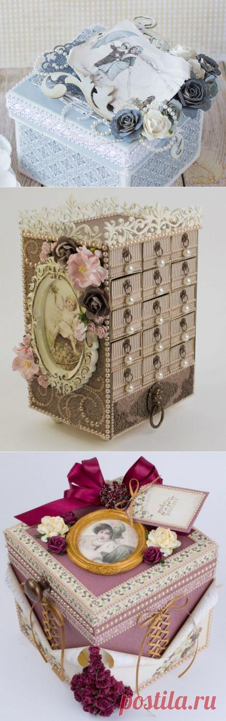 Красивые коробочки,баночки,шкатулки